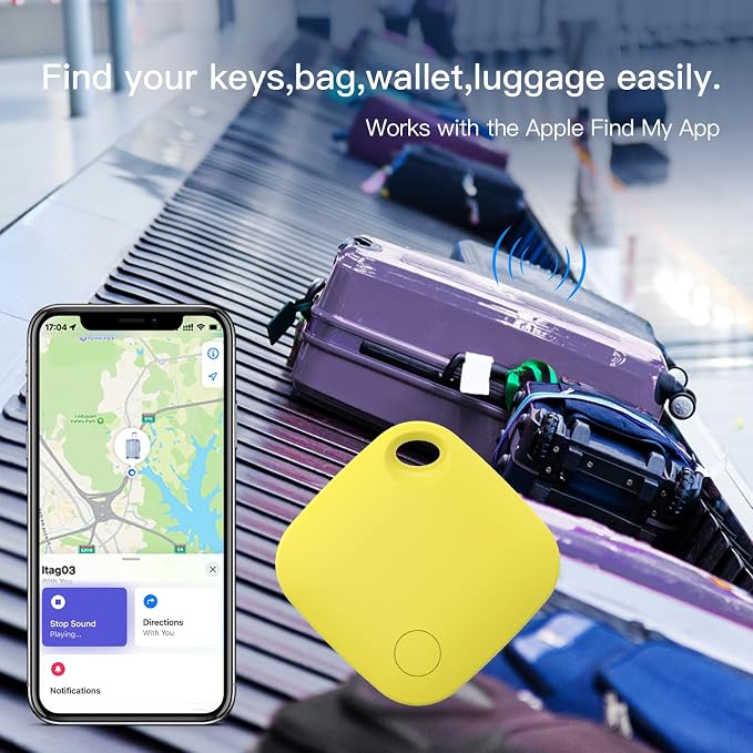 RSH Air Tracker Tag 4 Pack Bluetooth Luggage Tracker tag Locator Works - Image 5