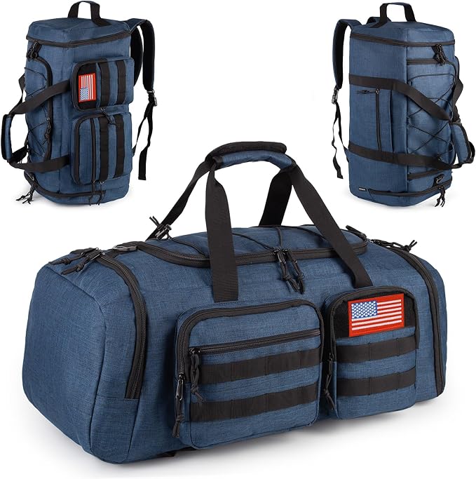 Tactical Gym Bag for Men，50L Large 3 in 1 Sports Duffle Bag by ATRIPACK