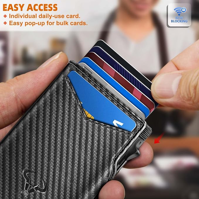 BULLIANT Men Wallet Gift Boxed, Slim Front Pocket Wallet Money Clip Card Holder - Image 5
