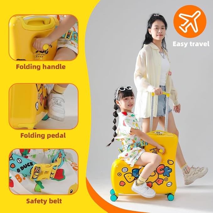 Kids' Lightweight Ride on Luggage - Image 4
