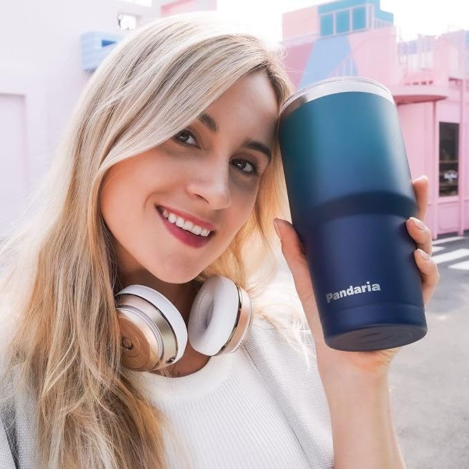 30 oz Tumbler Cup with Lids and Straws, 100% Leak-Proof, Cupholder Friendly - Image 6