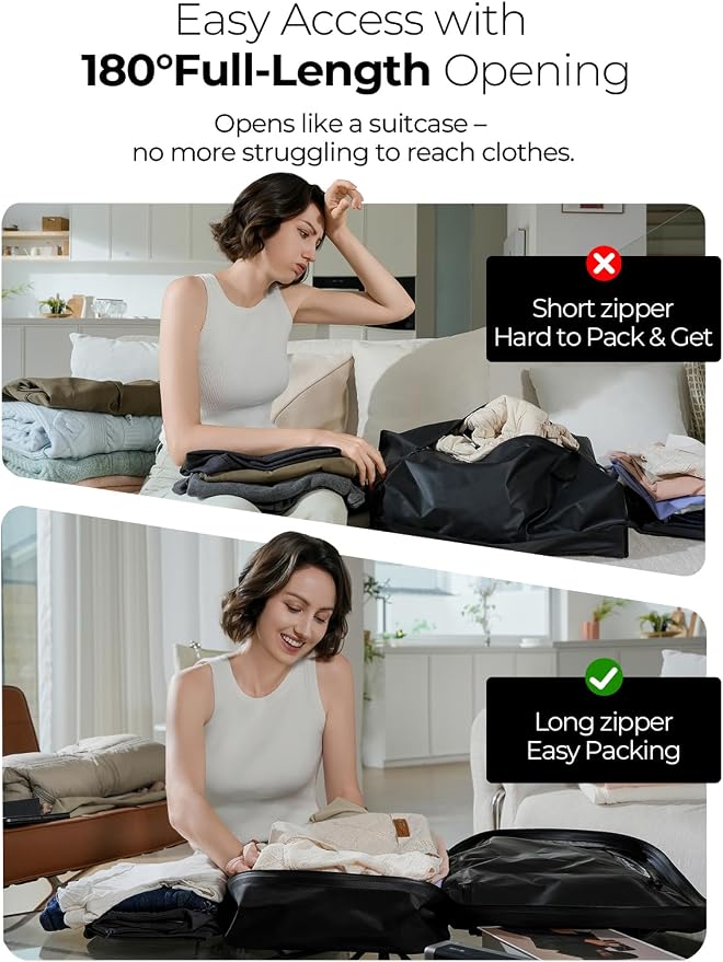 Vacuum Bags for Travel with Wireless Pump, 180° Open Zipper, IP67 Waterproof - Image 2