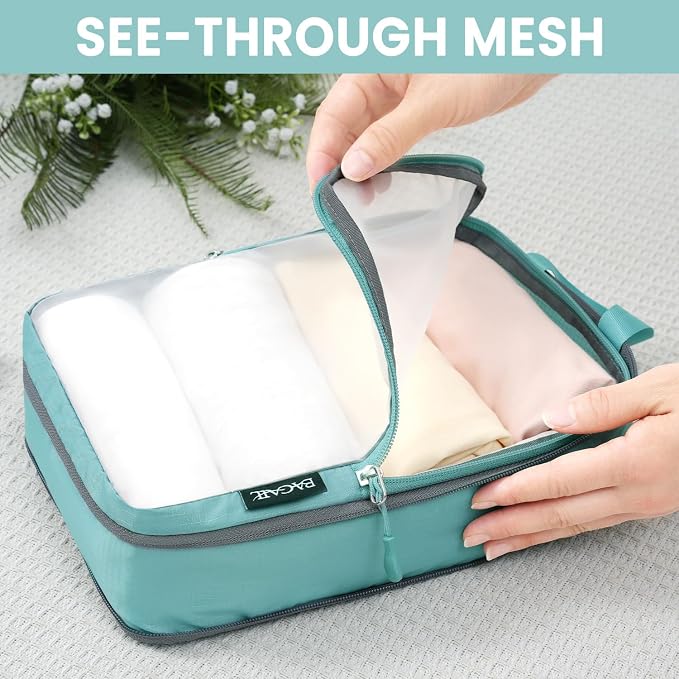 BAGAIL 6 Set Ultralight Compression Packing Cubes Packing Organizer - Image 3