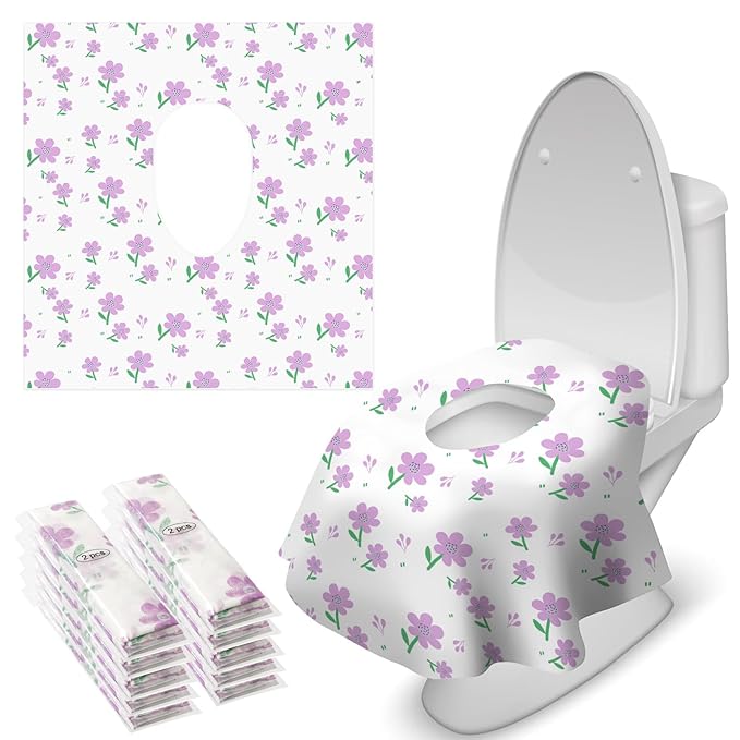 Blissful Diary 20 Pcs Toilet Seat Covers Disposable by ForEveryBabysBetterLife