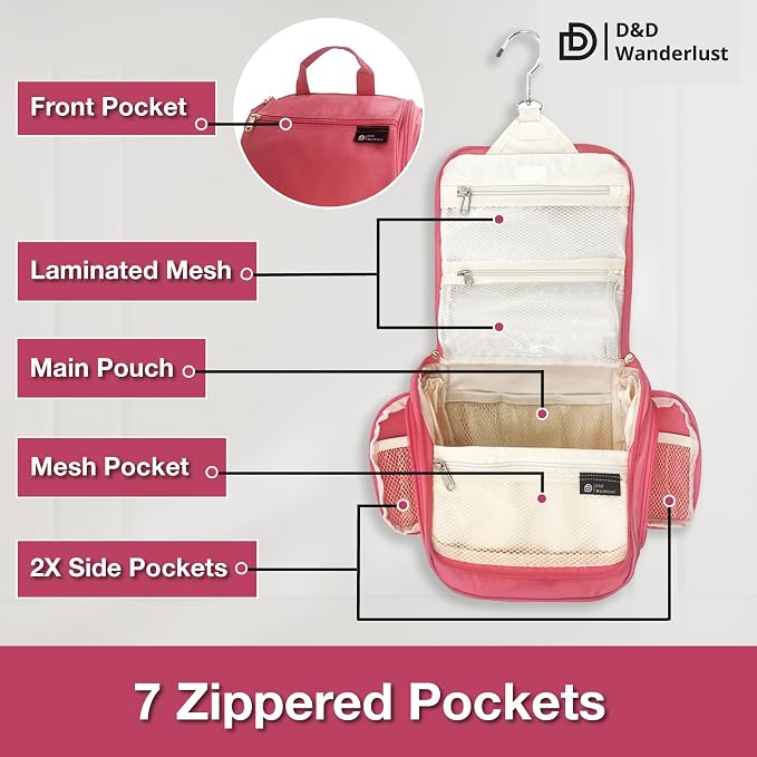 D&D Hanging Travel Toiletry Bag - Image 2