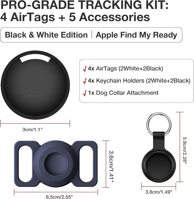 Air Tracker Tags 4-Pack, Item Finders Work - Image 3