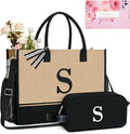 TOPDesign Personalized Initial Canvas Tote Bag, by TOPDesign