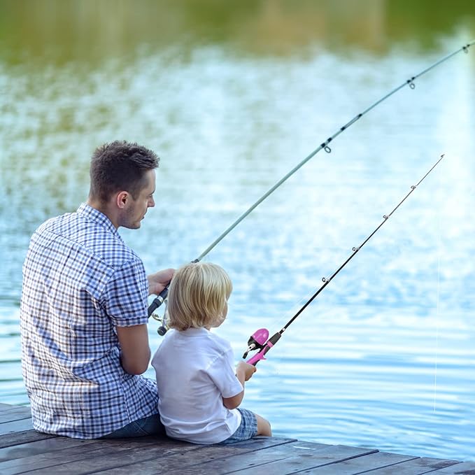 Urban Deco Kids Fishing Pole Set Portable Telescopic Kids Fishing Rod and Reel - Image 7