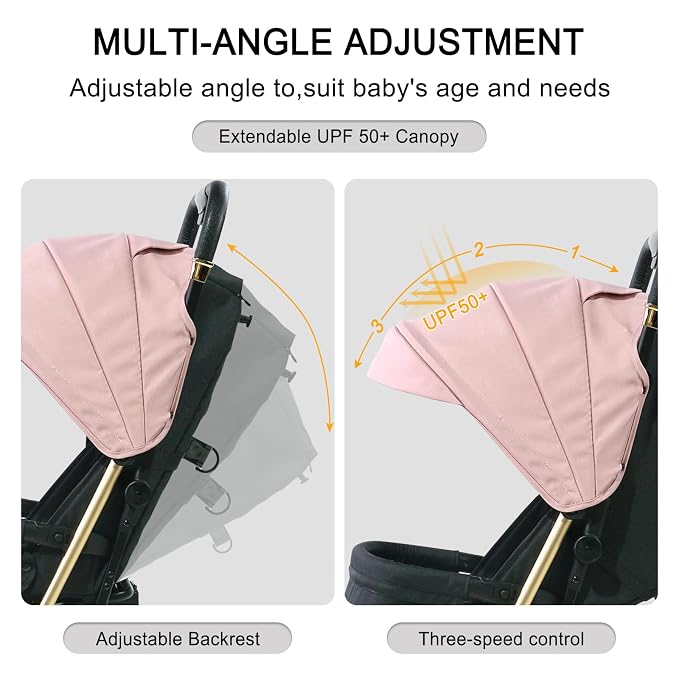 Lightweight Baby Stroller, Ultra Compact & Airplane-Friendly Travel Stroller - Image 4