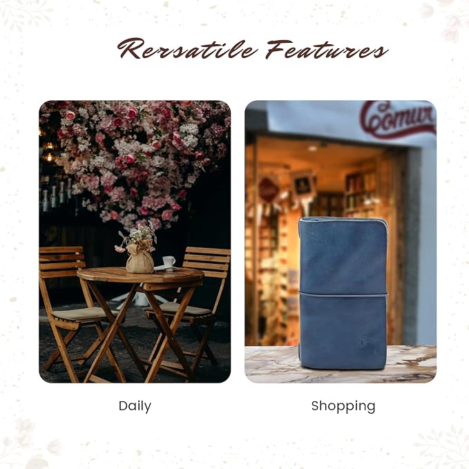 Genuine Leather Nomad Organizer Travel Wallet | Women's Wallet Clutch Passport - Image 2