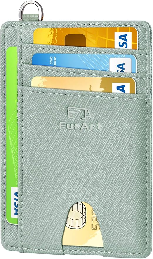 FurArt Slim Minimalist Wallet, Front Pocket Wallets, RFID Blocking, Credit Card by FurArt