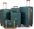 Luggage Sets with spinner wheels, PC+ABS Hard Shell Travel Luggage, Lightweight by Unknown
