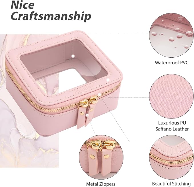 Aveniee Small Clear Makeup Bag, Mini Travel Toiletry Organizer TSA Approved - Image 2