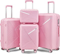 Campfun Luggage 4 Piece Sets, Expandable Carry On Luggage Set Hardshell PP by Campfun