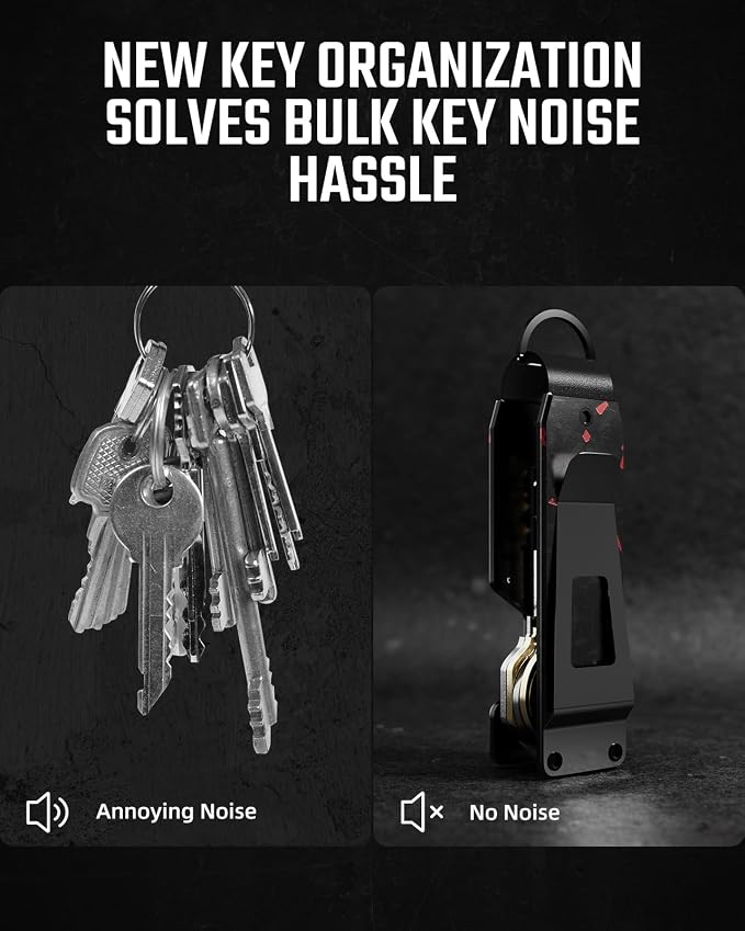 Key Organizer Compact Key Holder Metal Key Chain Minimalist key case key holder - Image 4