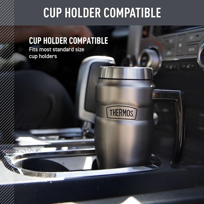 THERMOS Stainless King Vacuum-Insulated Travel Mug, 16 Ounce, Midnight Blue - Image 3