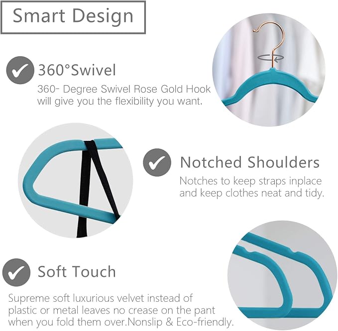 MIZGI Premium Velvet Hangers Heavy Duty - Image 2