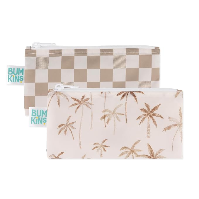 Bumkins Reusable Snack Bags, for Kids School Lunch and for Adults Portion by Bumkins