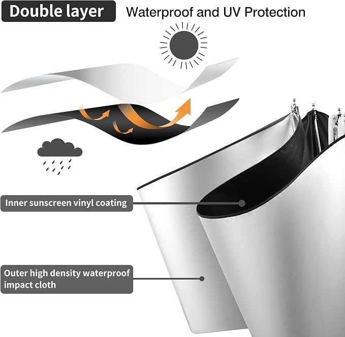 Color Coated Sun Umbrella UV Protection Compact Folding Windproof Parasols - Image 2