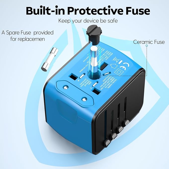 International Travel Adapter Universal Power Adapter Worldwide All in One 4 - Image 5