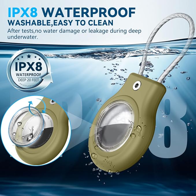 Waterproof Airtag Holder, 4 Pack Airtag Case - Image 2