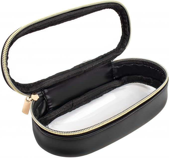 Clear Makeup Bag Small, TSA Approved Portable Toiletry Bag by FFpaw