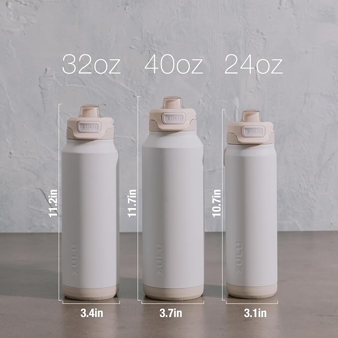 ZULU Powerfill Pro 40oz Stainless Steel Water Bottle - Image 6