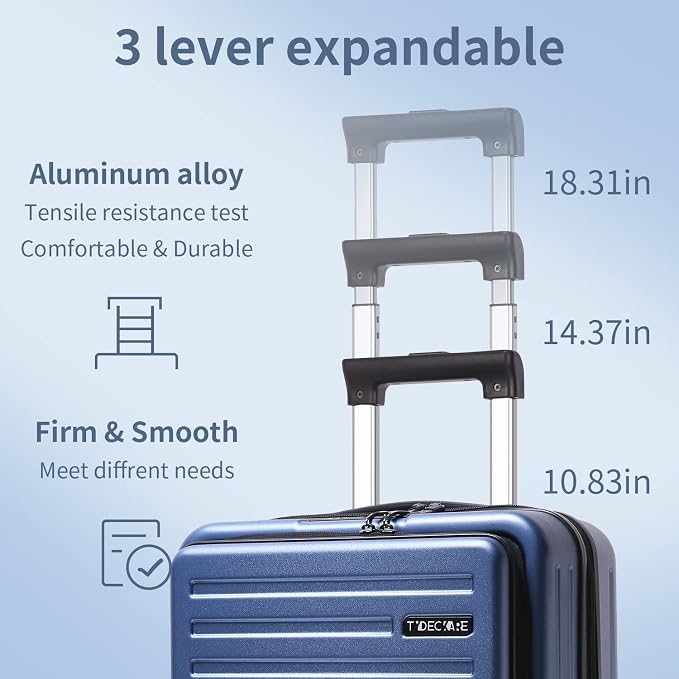 TydeCkare 20 Inch Carry On Luggage - Image 8