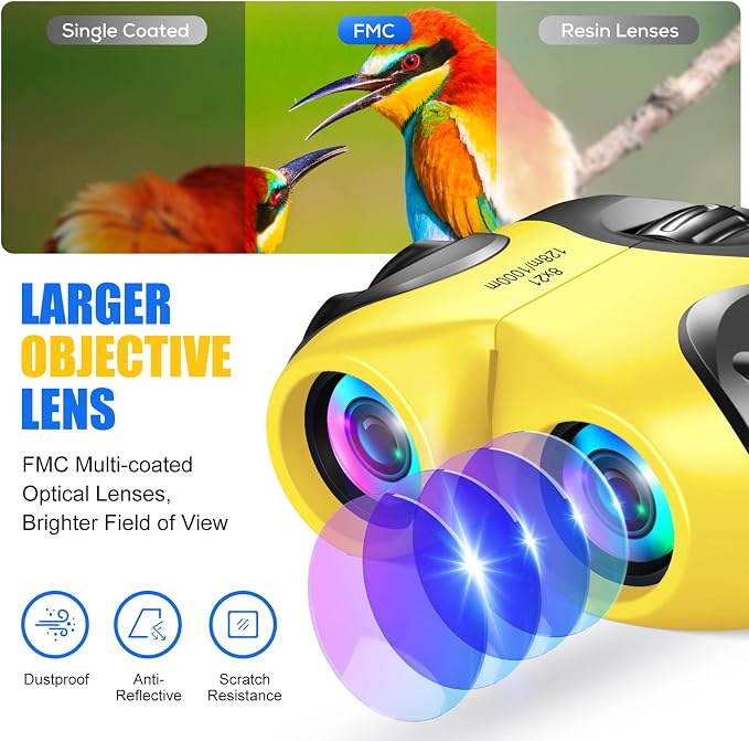 LET'S GO! Binocular for Kids, Compact High Resolution Shockproof Binoculars - Image 4