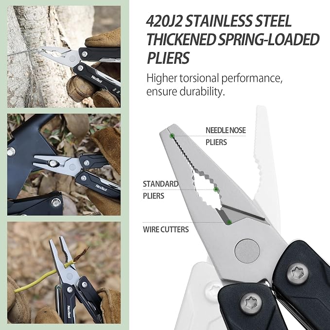 NexTool Mini Sailor S11 Keychain Multitool, 11-in-1 Compact EDC Pliers - Image 6