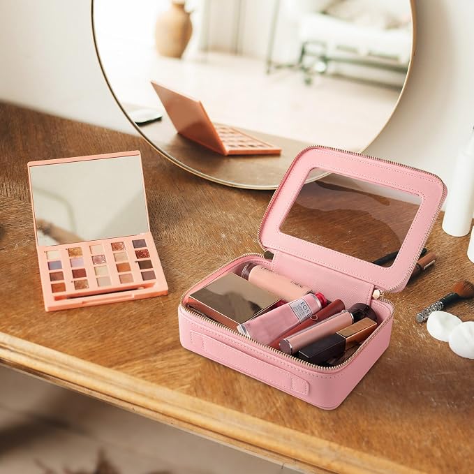 Aveniee Clear Makeup Bag Organizer Set, Portable Travel Toiletry Case - Image 2