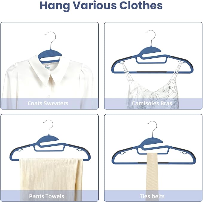 BAGAIL Plastic Hangers 50 Pack - Image 5
