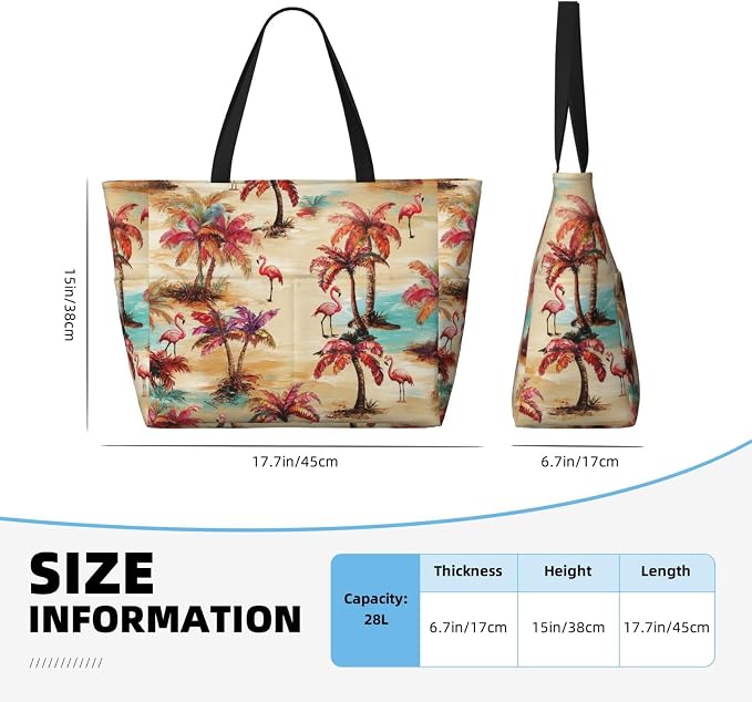 Beach Bag for Women Beach Tote Bag Waterproof Sandproof Large Bags - Image 4