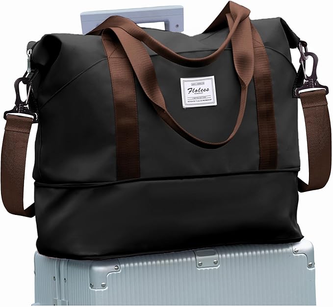 Travel Duffel Bag, Sports Tote Gym Bag, Shoulder Weekender Overnight Bag by WONHOX