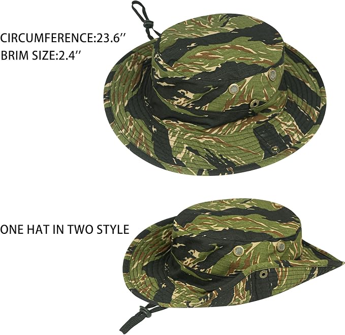 Sun Hats for Men Women Boonie Hat Foldable Fishing Hat UPF 50+ Bucket Hat for - Image 2