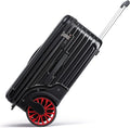 Extra Large Wheels 80L Luggage Hard Shell Suitcase Top Opening Hardside Travel by Unknown