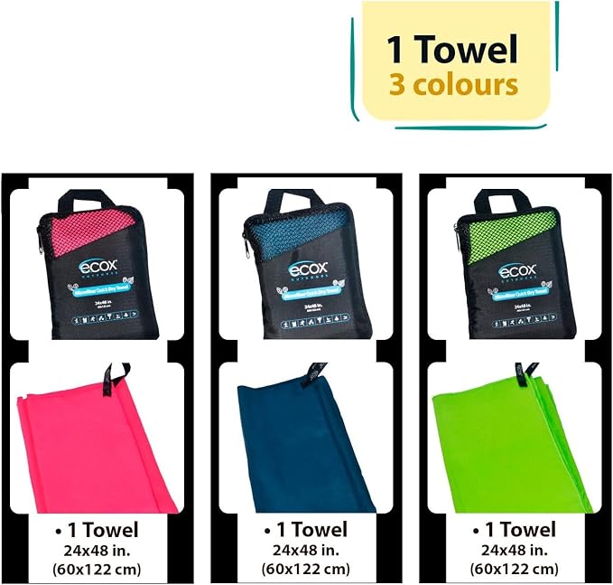 Outdoors Microfiber Towel Fast Drying Soft Feel Fast Action Drying - Image 6