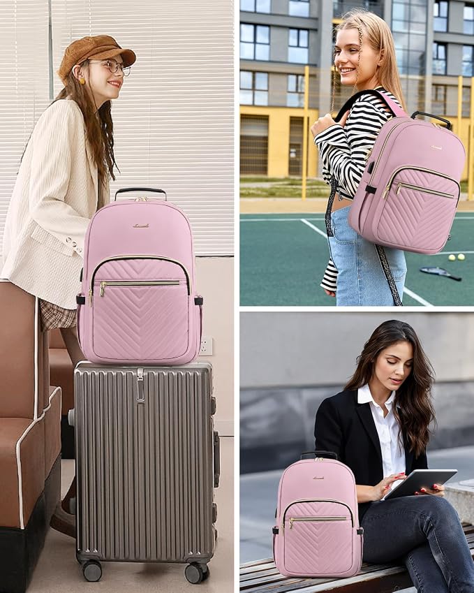 LOVEVOOK Laptop Backpack for Women, Travel Computer Work Bags - Image 6