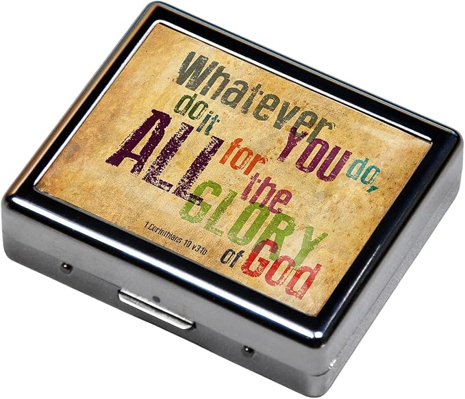 Silver Vintage Pill Box 7 Day Metal Pill Box - Image 3