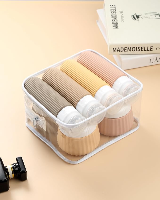 Travel Bottles 8 Pack, TSA Approved 3 oz Toiletries Containers, Leak Proof - Image 5