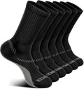 BULLIANT Compression Socks for Men 6Pairs, Athletic Crew Socks Cushioned For by BULLIANT