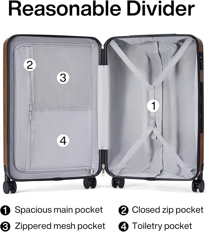 Hanke Luggage Sets 2 piece Carry On Luggage - Image 5