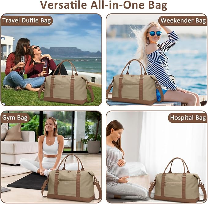 Travel Duffle Bag for Women, Weekender Bags, Hospital Bag for Labor Delivery - Image 6