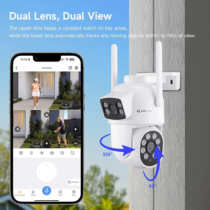YEEWISE 2K Wi-Fi 6 Wireless Security Camera System - Image 3