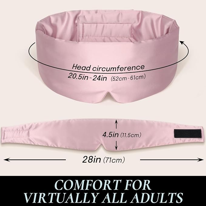 Zenssia Satin Sleep Mask for Women and Men, Lightweight Padded Eye Mask - Image 7