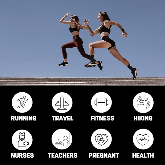 DOVAVA Dri-tech Compression Crew Socks, Comfort Boost Circulation - Image 6