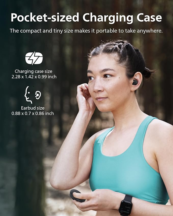 PHILIPS TAT1219 Wireless Earbuds, True Wireless Headphones, Powerful Bass - Image 9
