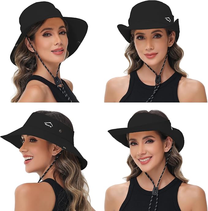 Sun Hats for Women Bucket Hat UV Protection Fishing Hat Wide Brim Safari Hats 2 - Image 2