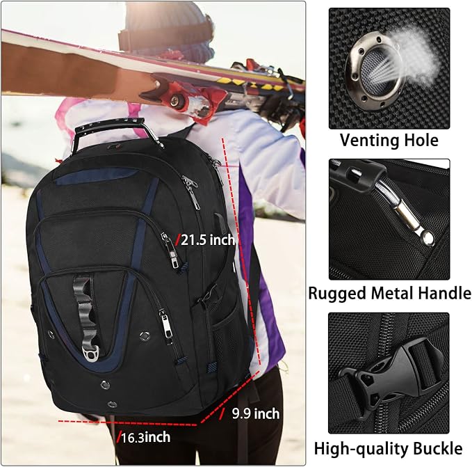 Mogplof 18.4 Laptop Backpack Men Women, 55L Extra Large Laptops Backpack - Image 5