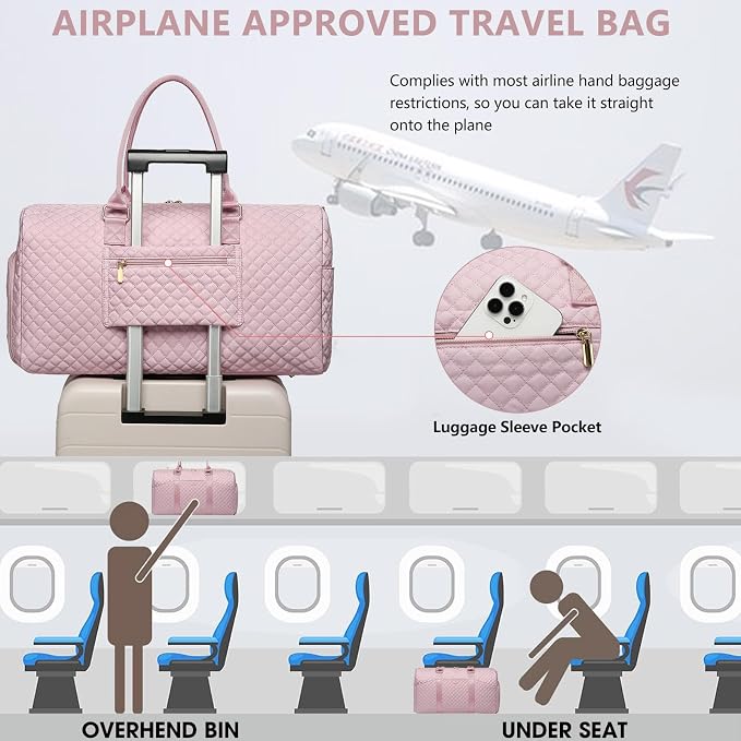 Women Duffle Weekender Travel Bag: Large Duffel Bags - Image 7